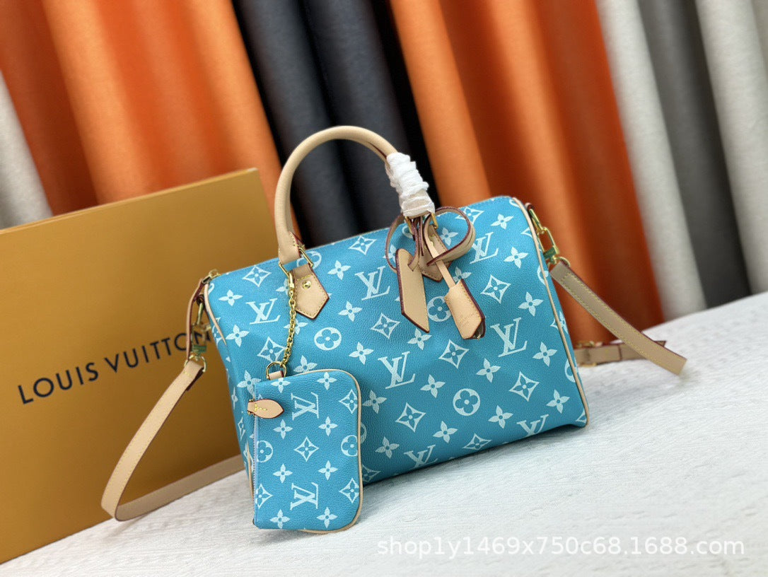 25m Lv fashion Women's Bag Men's Bag Shoulder Crossbody Bag Handbag Tote Bag Shopping Bag Baguette Croissant Carr Genuine Leathe